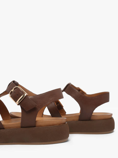Sandals In Leather Inuovo Brown accessoires 96046PRN other view 2