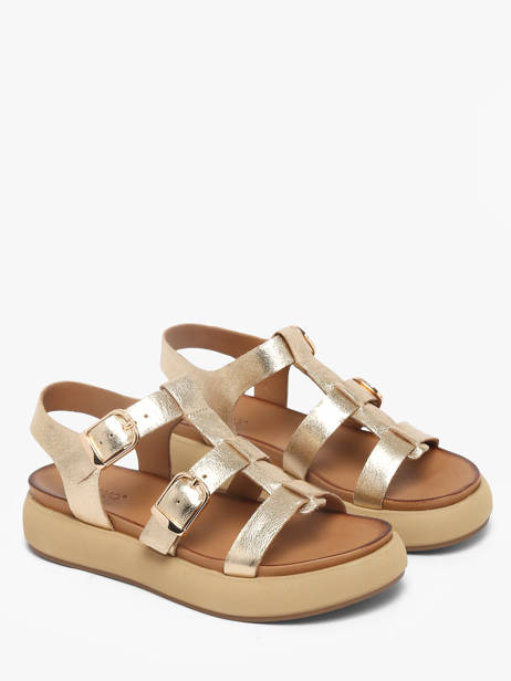 Sandals In Leather Inuovo Gold accessoires 96046GLD other view 1