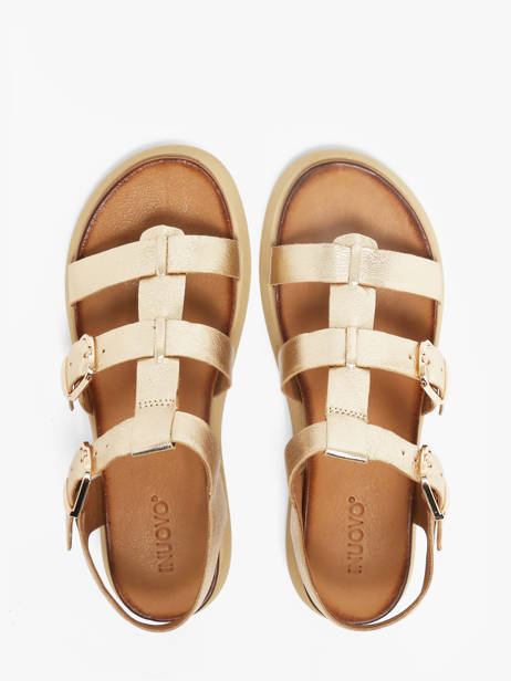 Sandals In Leather Inuovo Gold accessoires 96046GLD other view 3