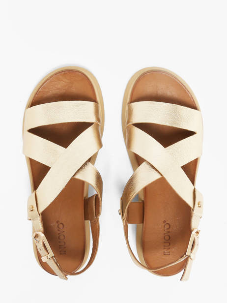 Sandals In Leather Inuovo Gold accessoires 96063GLD other view 3