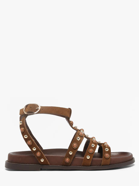 Sandals In Leather Inuovo Brown accessoires 51002CTN