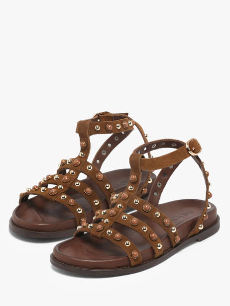 Sandals In Leather Inuovo Brown accessoires 51002CTN other view 1