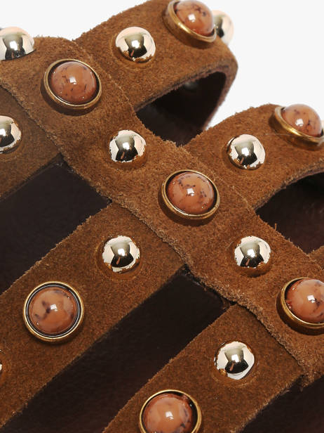 Sandals In Leather Inuovo Brown accessoires 51002CTN other view 2