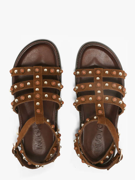 Sandals In Leather Inuovo Brown accessoires 51002CTN other view 3