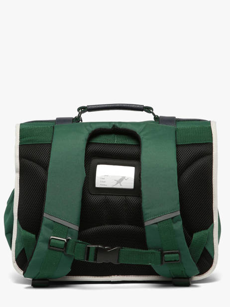 Cartable 2 Compartiments Cameleon Vert vintage urban CA38 vue secondaire 5