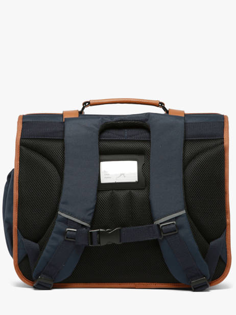 Cartable 3 Compartiments Cameleon Bleu vintage urban CA41 vue secondaire 5