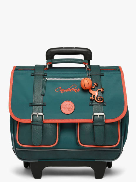 Wheeled Schoolbag 2 Compartments Cameleon Orange vintage urban CR38