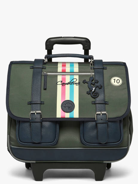 3-compartment Wheeled Satchel Vintage Urban Cameleon Green vintage urban CR41