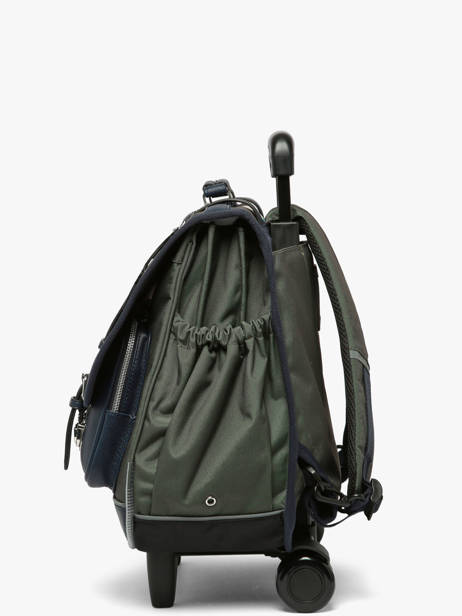 3-compartment Wheeled Satchel Vintage Urban Cameleon Green vintage urban CR41 other view 1