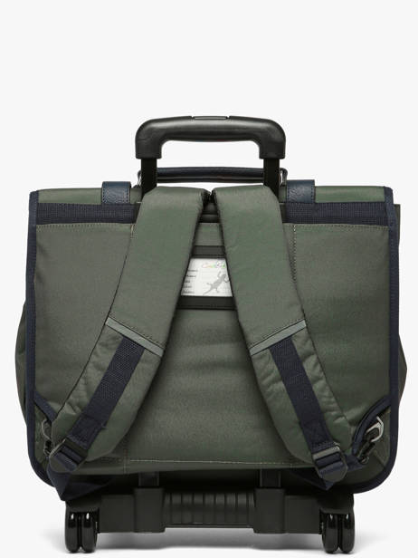 3-compartment Wheeled Satchel Vintage Urban Cameleon Green vintage urban CR41 other view 3