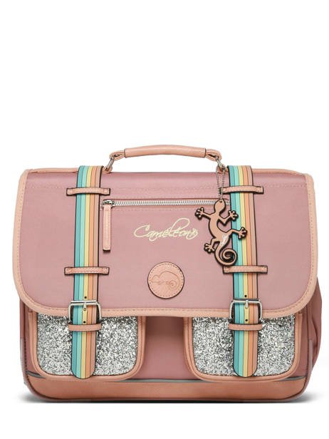 Satchel For Kids 2 Compartments Vintage Fantasy Cameleon Pink vintage fantasy CA38 other view 5