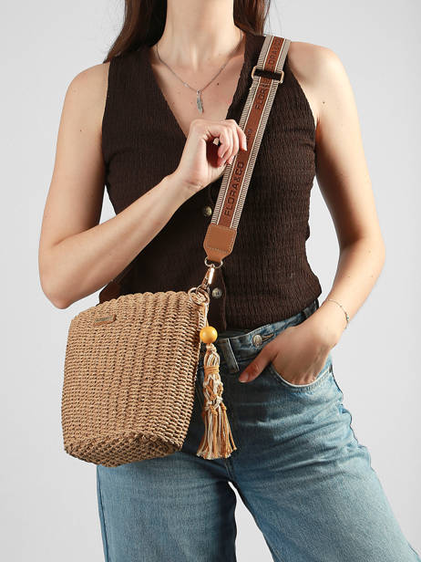 Shoulder Bag St Tropez Straw Miniprix Brown st tropez C1079 other view 1