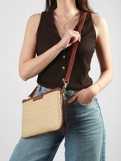 Shoulder Bag Demetra Straw Valentino Beige demetra VBS9R917 other view 1