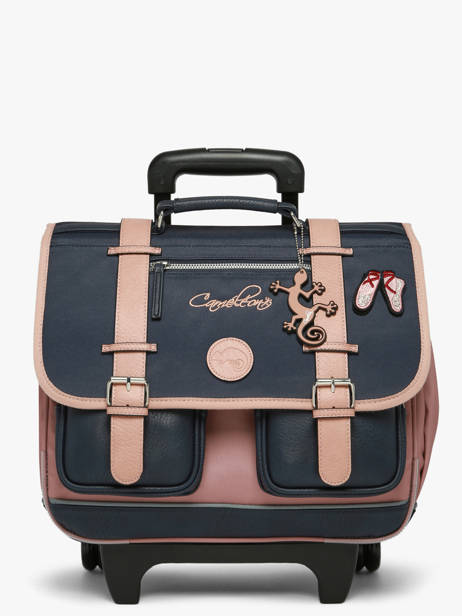 Wheeled Schoolbag For Kids 2 Compartments Vintage Fantasy Cameleon Blue vintage fantasy CR38