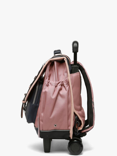 Wheeled Schoolbag For Kids 2 Compartments Vintage Fantasy Cameleon Blue vintage fantasy CR38 other view 1