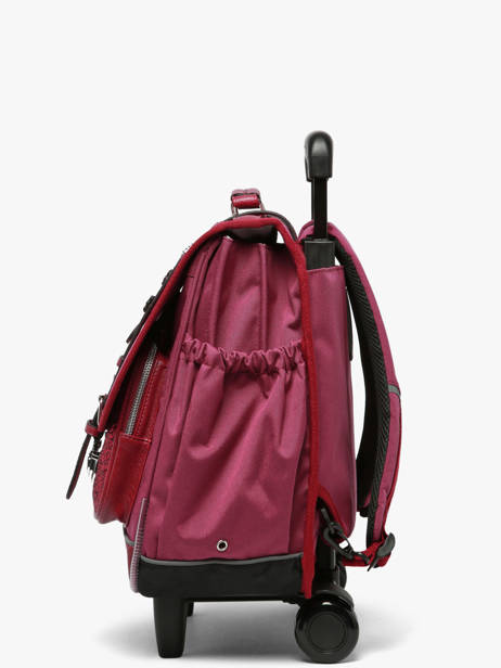 3-compartment Wheeled Satchel Vintage Fantasy Cameleon Violet vintage fantasy CR41 other view 1