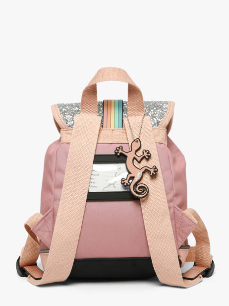1 Compartment Backpack Vintage Fantasy Cameleon Pink vintage fantasy SD25 other view 3