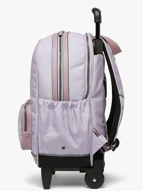 2-compartment Wheeled Schoolbag Vintage Fantasy Cameleon Violet vintage fantasy SR40 other view 1