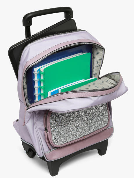 2-compartment Wheeled Schoolbag Vintage Fantasy Cameleon Violet vintage fantasy SR40 other view 2