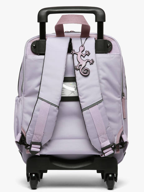2-compartment Wheeled Schoolbag Vintage Fantasy Cameleon Violet vintage fantasy SR40 other view 3