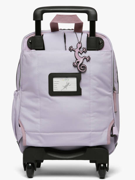 2-compartment Wheeled Schoolbag Vintage Fantasy Cameleon Violet vintage fantasy SR40 other view 4