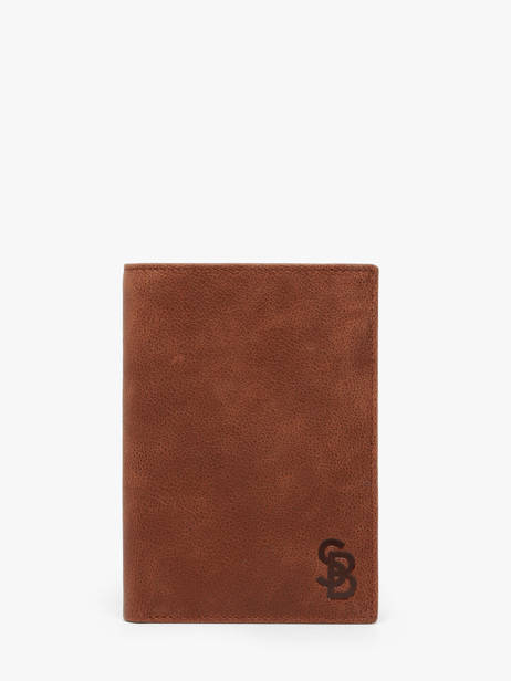 Wallet Leather Serge blanco Brown brooklyn BRO21021