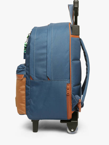 2-compartment Wheeled Schoolbag Tann's Blue les fantaisies g 73128 other view 2