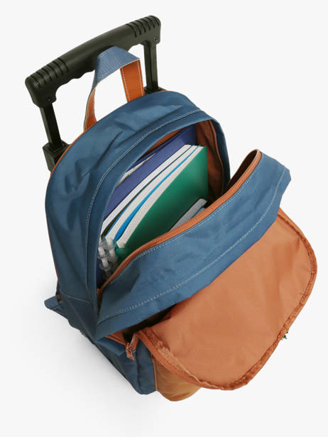 2-compartment Wheeled Schoolbag Tann's Blue les fantaisies g 73128 other view 3