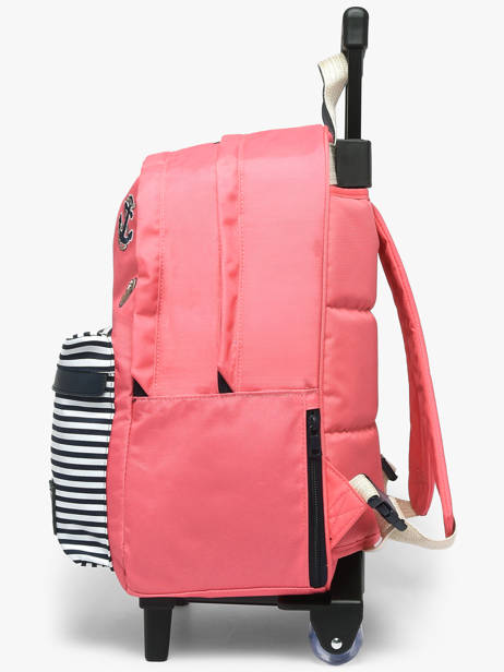 2-compartment Wheeled Schoolbag Tann's Pink les fantaisies f 73213 other view 2