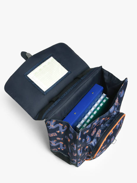 2-compartment Backpack Tann's Blue armor lux 63175 other view 3