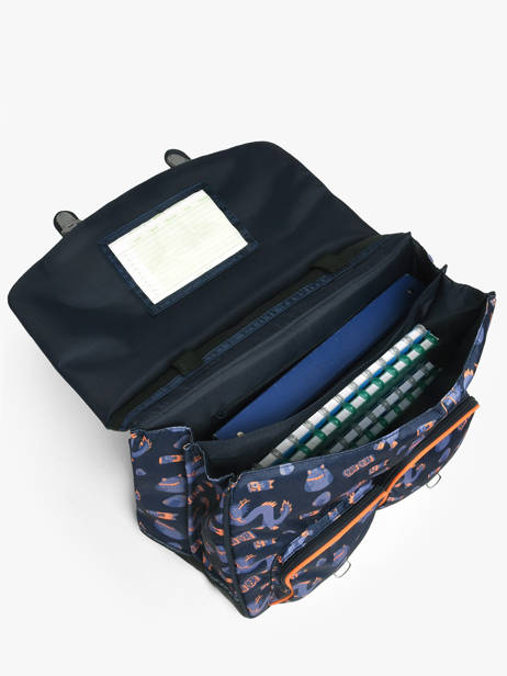 2-compartment Satchel Tann's Blue les fantaisies g 41155 other view 3
