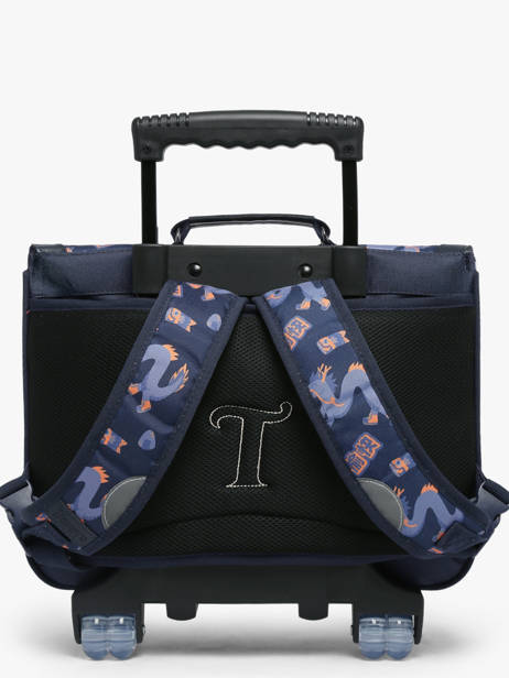 2-compartment Wheeled Satchel Tann's Blue les fantaisies g 42155 other view 4