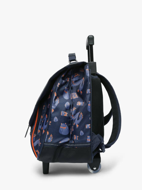 2-compartment Wheeled Satchel Tann's Blue les fantaisies g 43155 other view 2