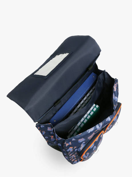 2-compartment Wheeled Satchel Tann's Blue les fantaisies g 43155 other view 3