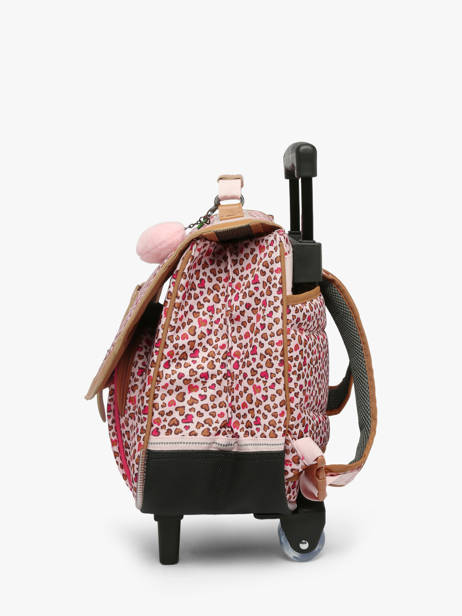 2-compartment Wheeled Satchel Tann's Multicolor les fantaisies f 42229 other view 2