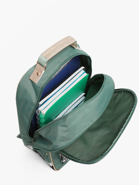 2-compartment Backpack Tann's Green les fantaisies f 74191 other view 3