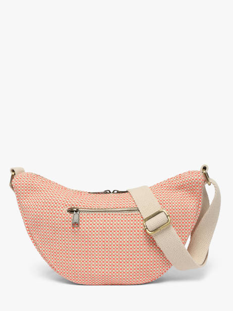 Sac Bandoulière Tressage Coton Hindbag Orange tressage TS vue secondaire 3