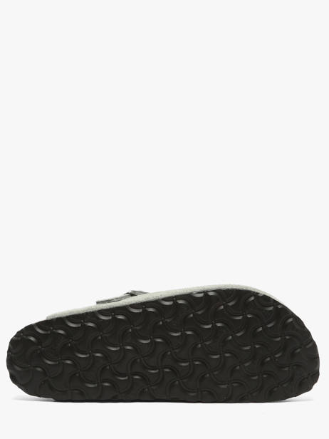 Slippers Boston In Leather Birkenstock Gray women 1031657 other view 5