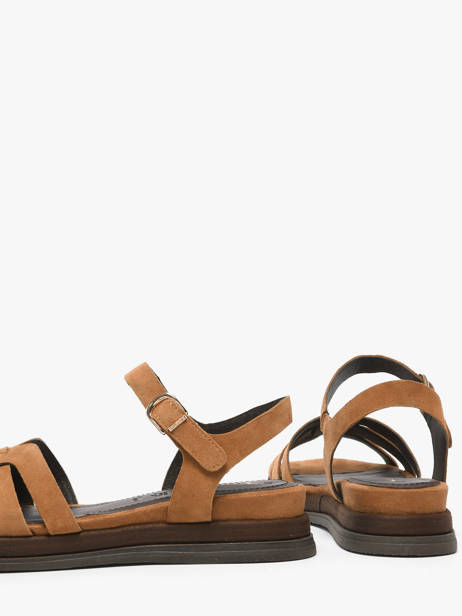 Sandals In Leather Tamaris Brown women 46 other view 3