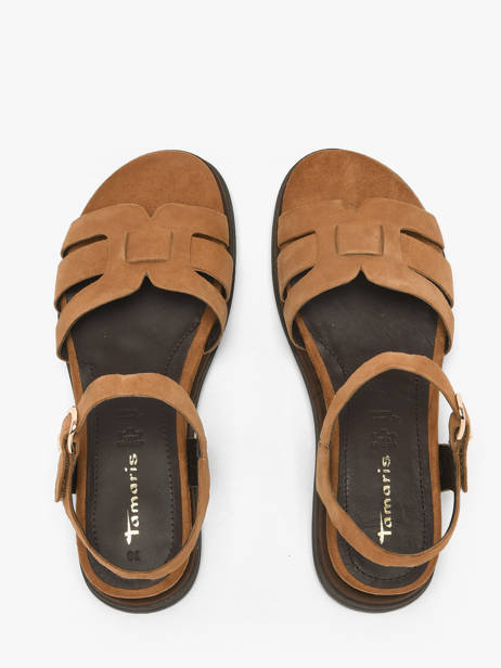 Sandals In Leather Tamaris Brown women 46 other view 4