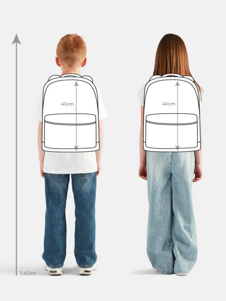 2-compartment Backpack Tann's Blue armor lux 63175 other view 1