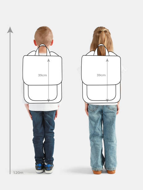 3-compartment Backpack Cameleon Beige vintage north PBVWSD39 other view 1