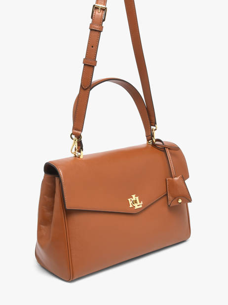Sac Porté Main Farrah Cuir Lauren ralph lauren Marron farrah 31P11738 vue secondaire 2