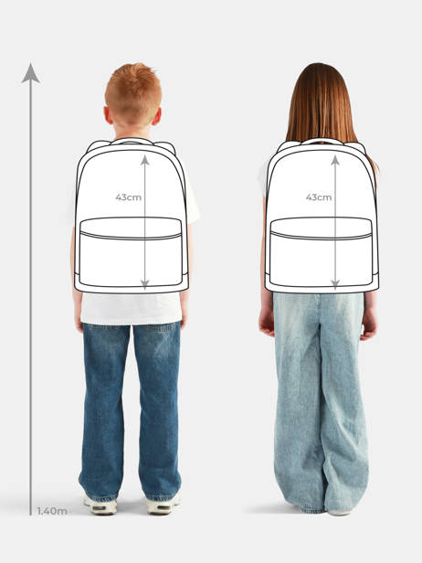 1 Compartment Backpack Jeune premier Blue daydream boys B other view 1