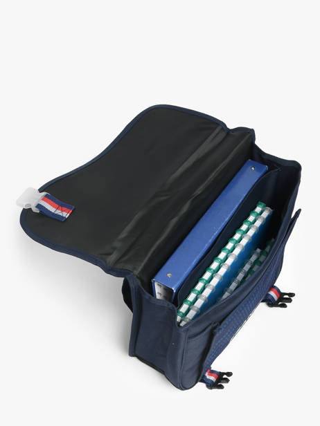 2-compartment Satchel Federat. france football Blue fff 25BX203C other view 3
