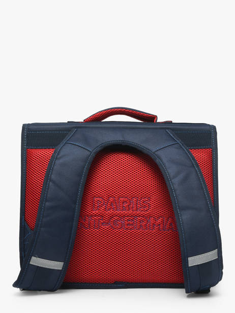 2-compartment Satchel Paris st germain Blue psg 26AP203L other view 4