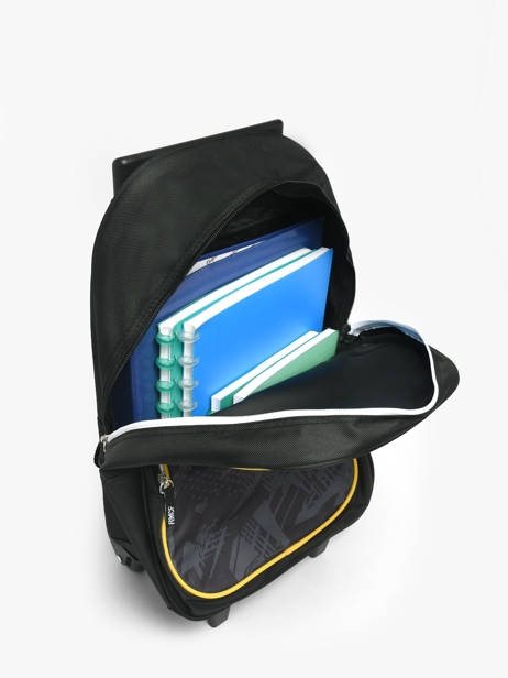 2-compartment Wheeled Schoolbag Real madrid Black real 26BR204R other view 3