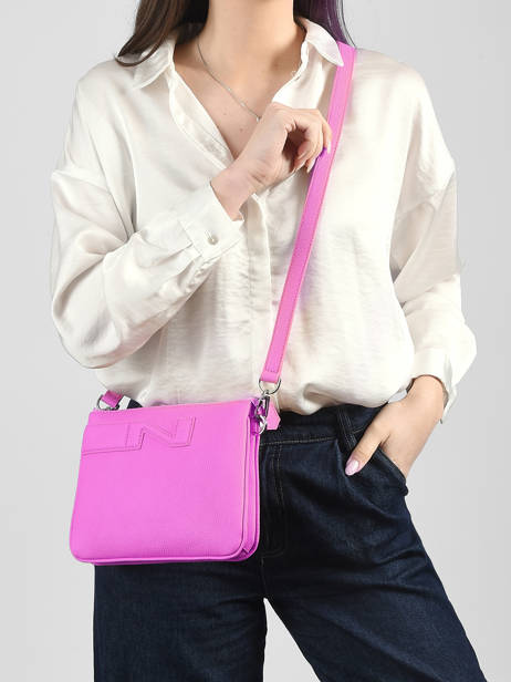 Leather Milano Crossbody Bag Nathan baume Pink n city 3 other view 1