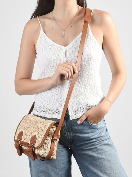 Loulou S Crossbody Bag Raffia And Leather Paul marius Beige raphia LOULSRAP other view 1