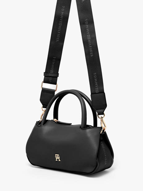 Sac Porté Main Th Logotape Polyester Tommy hilfiger Noir th logotape AW18743 vue secondaire 1